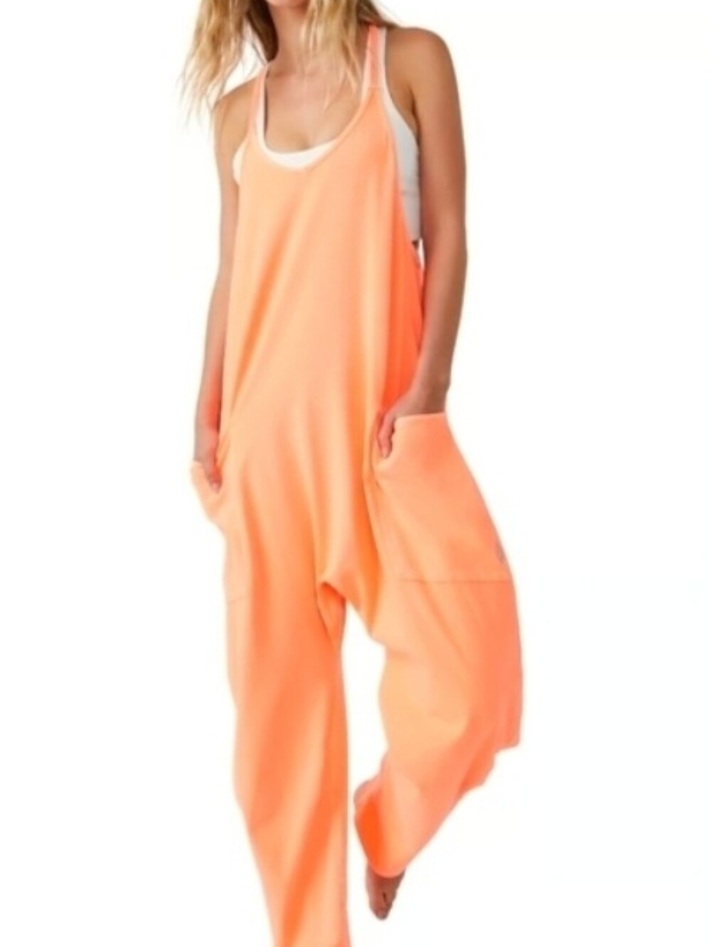 FP Movement Jot Shot Onezie Size XS NWT In Papaya Melon